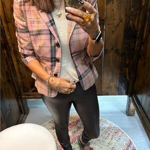 Sleek Brown Faux Leather Leggings